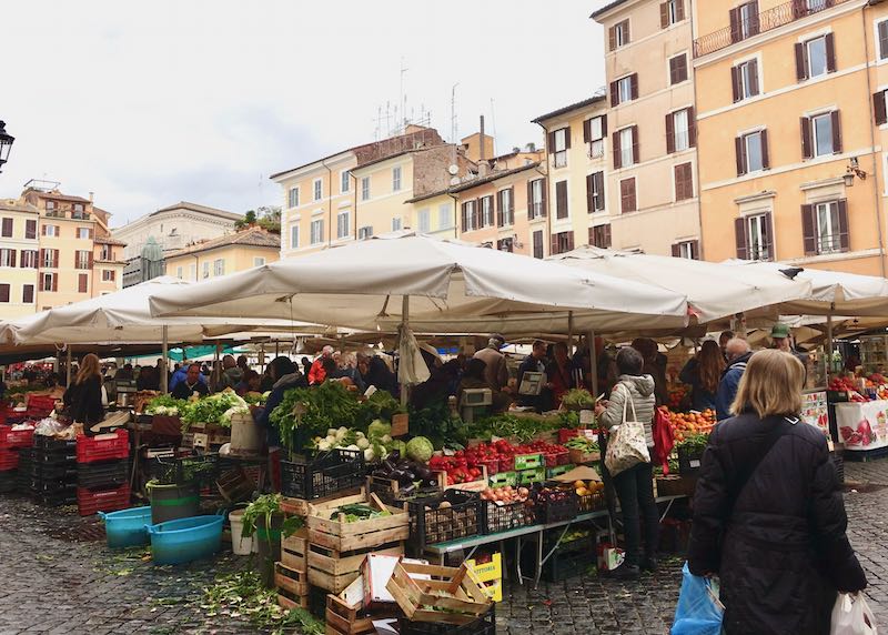 Campo dei Fiore Market in Rome