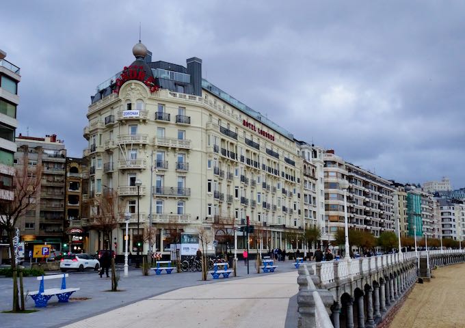 Hotel de Londres y de Inglaterra in San Sebastián, Spain.
