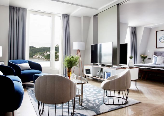 The Grand Deluxe Sea View suite has the best view.