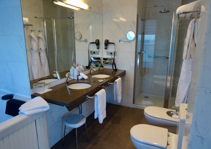 The bathroom is pretty spectacular.