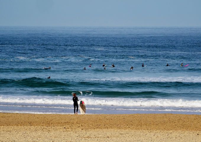 Playa Zurriola is a year-round surfing destination.