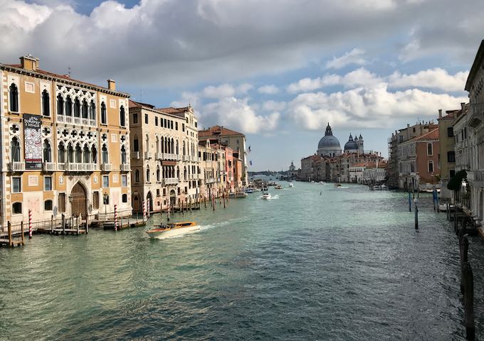 The Accademia Bridge offers a great view.