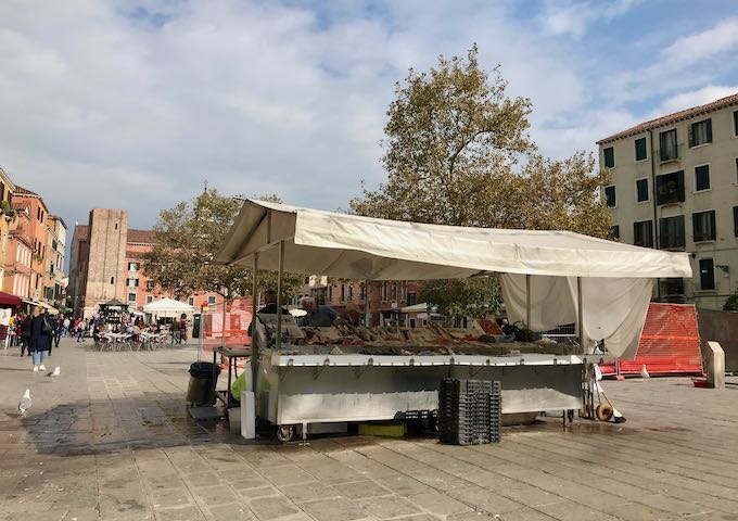 Campo Santa Margherita hosts a farmers' market.
