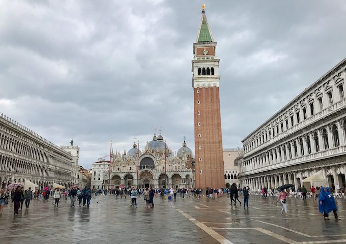 Piazza San Marco is Venice's most famous square.