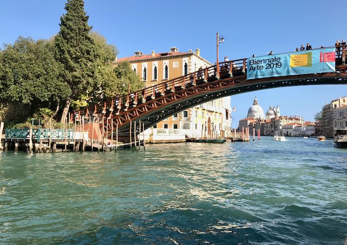 Ponte dell’Accademia connects Dorsoduro to San Marco.