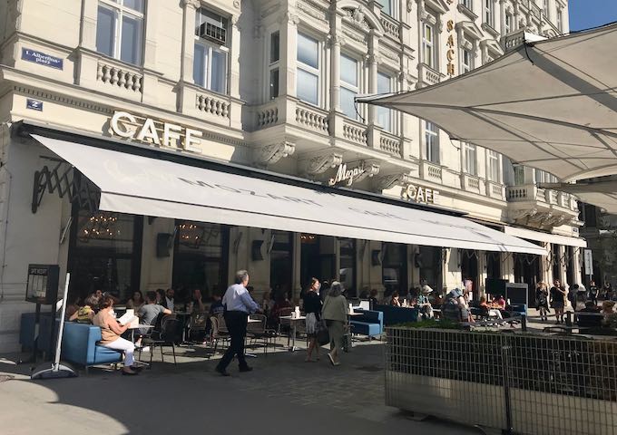 Café Mozart serves classic Viennese dishes.