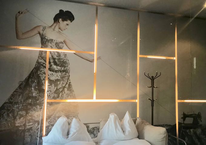 The suites are designed based on the shop that previously existed.