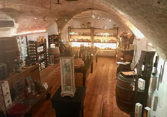 Villon Wine Bar has a 500-year-old wine cellar.