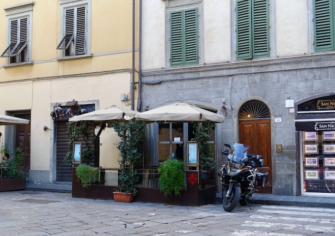 Boccadarno restaurant in San Niccolò, Florence