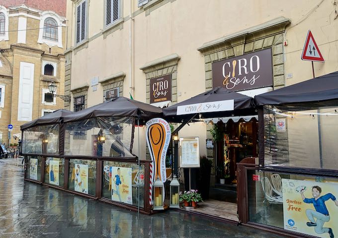 Ciro and Sons restaurant in San Lorenzo, Florence
