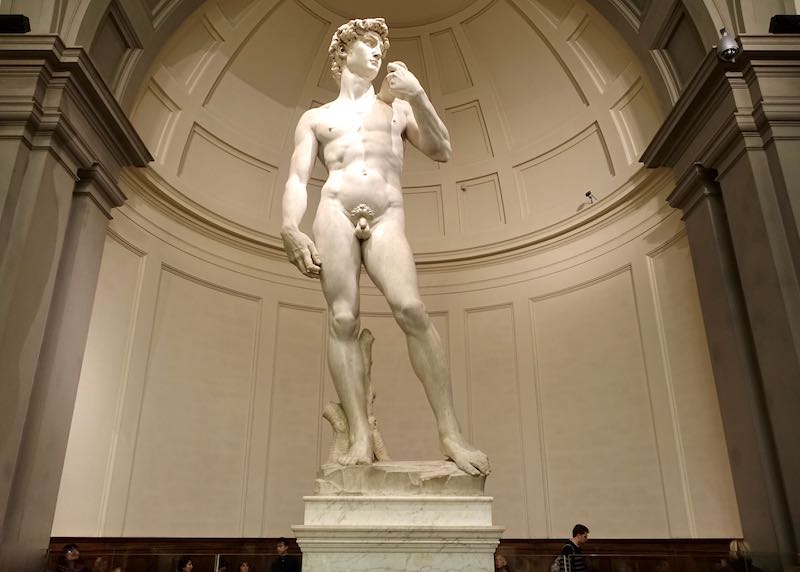 The David at the Accademia in Florence
