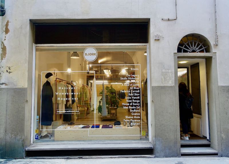 Bjork shop in Florence