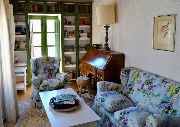 Deluxe Suites feature libraries in living rooms.