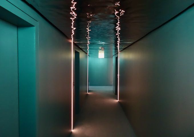 The corridors feel like water.