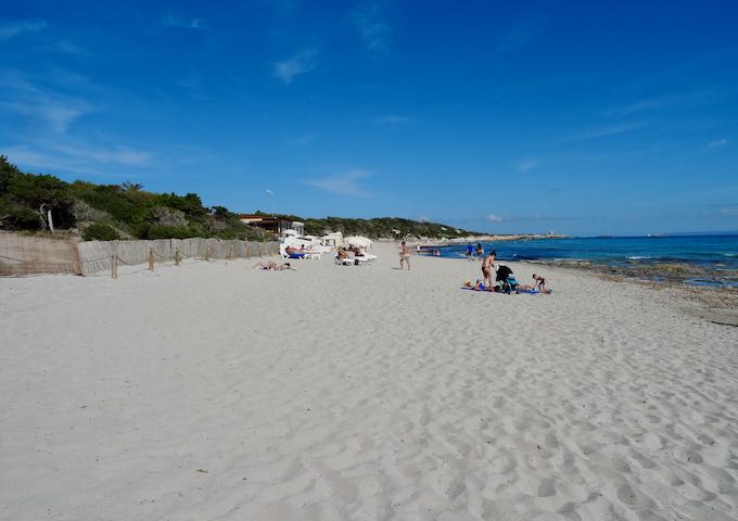 Platja de ses Salines is a beautiful beach.