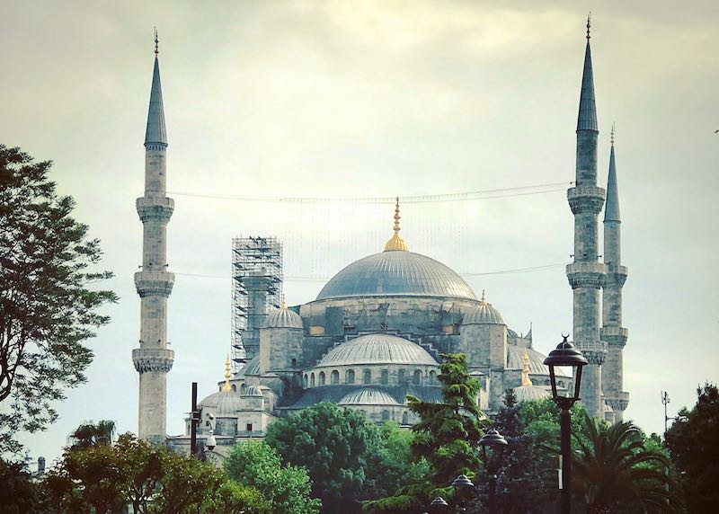 The Blue Mosque is just steps away.
