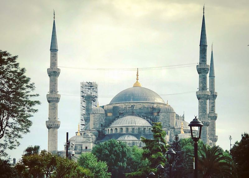 The Blue Mosque is close by.