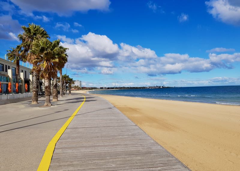 The St Kilda board is great for walking and cycling.