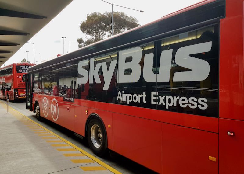 The express SkyBus is the best way to and from the airport.