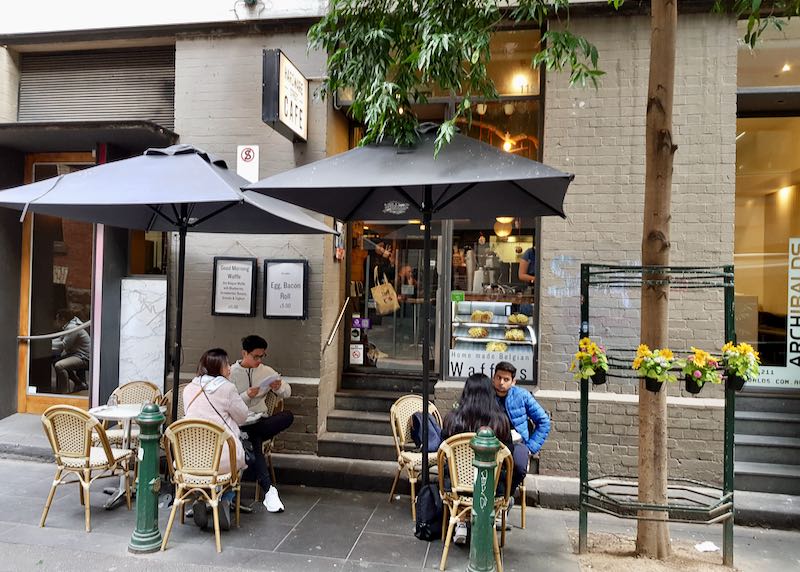Hardware Street/Lane has several delightful cafes.