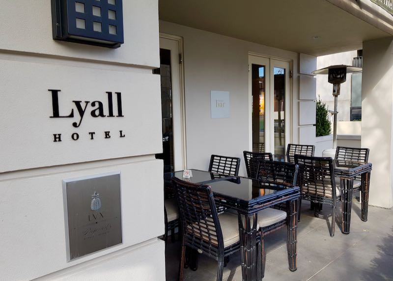 Bistro Lyall offers outdoor seating.