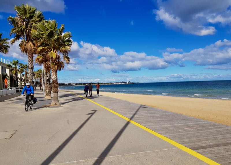 The St Kilda board is great for walking and cycling.