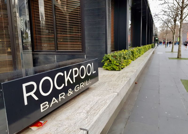 Rockpool Bar & Grill is in the Crown Casino complex.