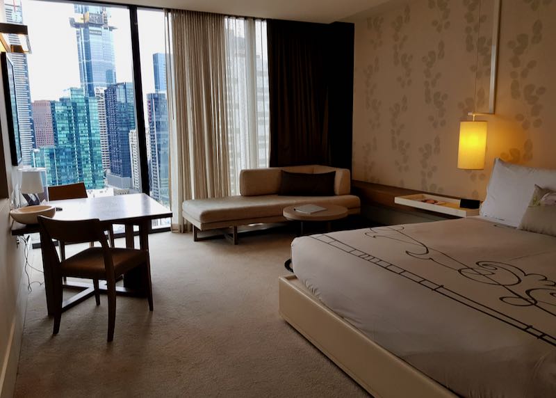 All rooms have floor-to-ceiling windows.