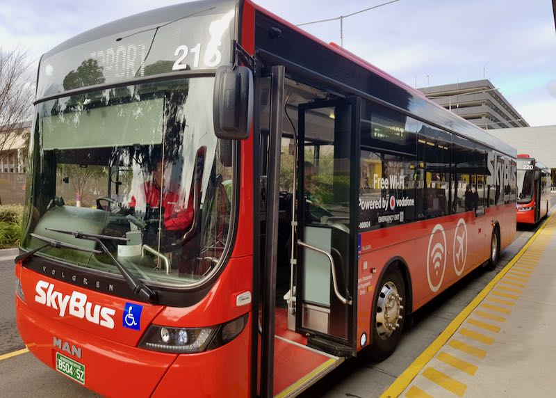 The express SkyBus is the best way to and from the airport.