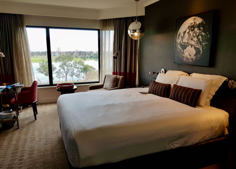 Lake-facing rooms are ideal for F1 fans.