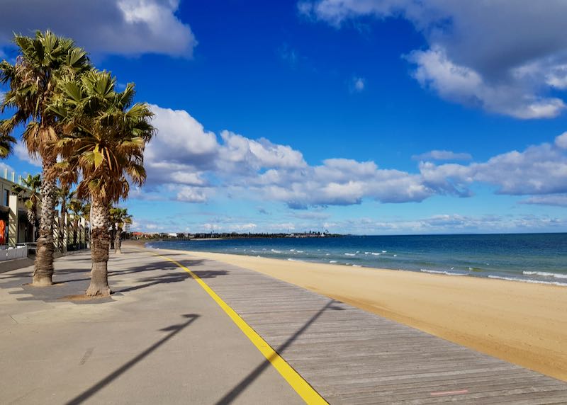 The St Kilda board is great for walking and cycling.