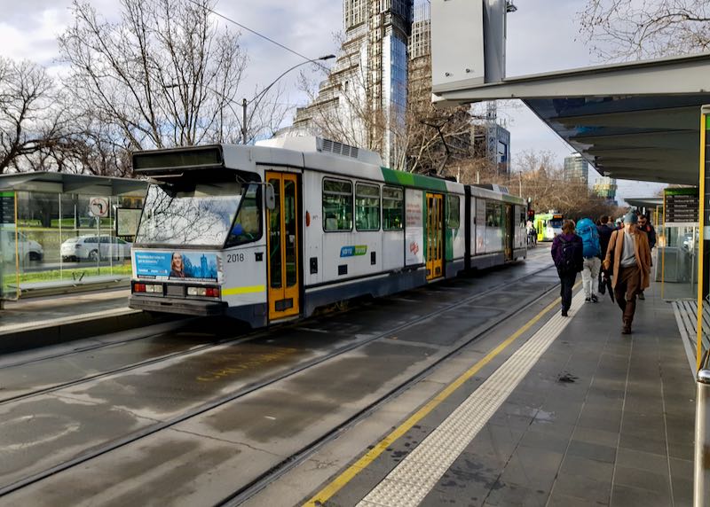 Regular trams connect the hotel to the city center.