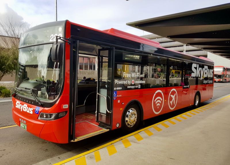 The express SkyBus is the best way to and from the airport.
