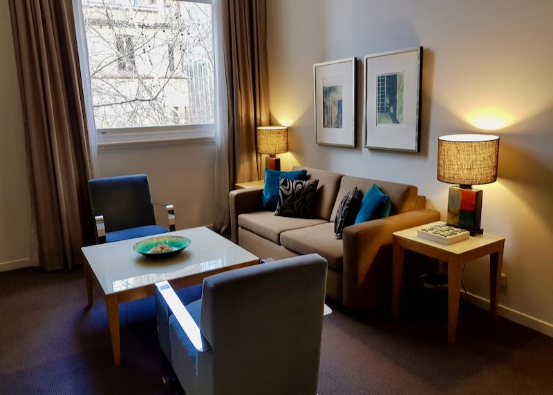 All accommodations have well-furnished living areas.