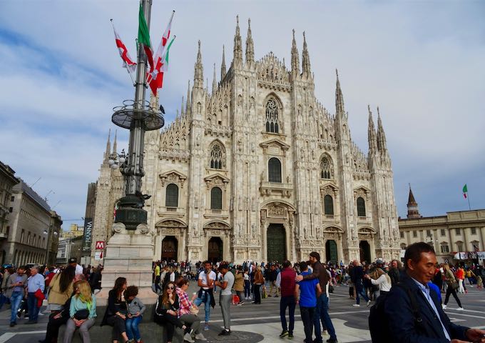 The Duomo is magnificent with its intricate carvings.