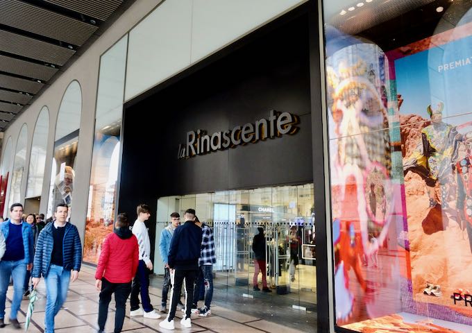 La Rinascente is one of the world's greatest department stores.