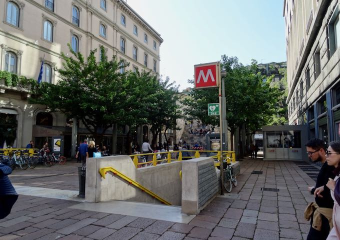 Montenapoleone is the closest metro station.