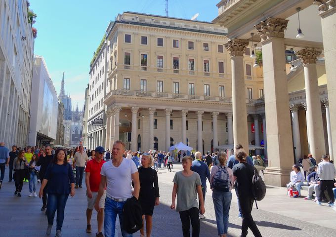 Corso Vittorio Emanuele II is great for shopping.