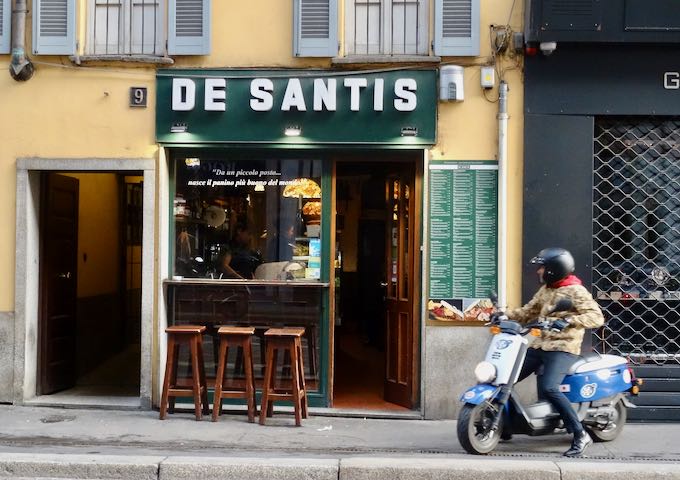 De Santis is known for its paninis.