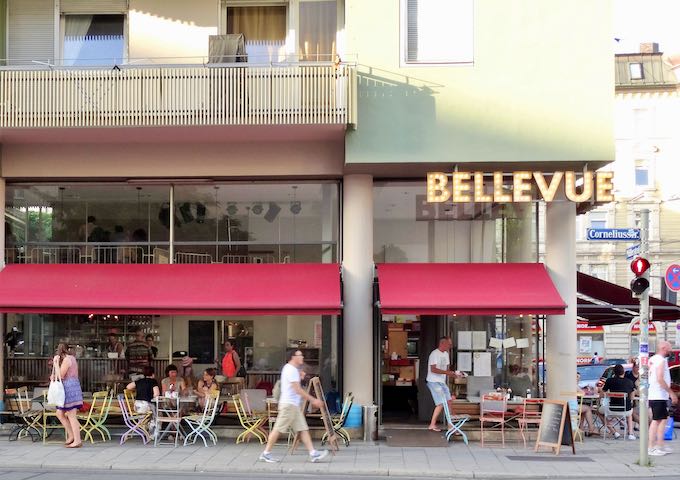 Bellevue di Monaco cafe is a great place in Glockenbach.