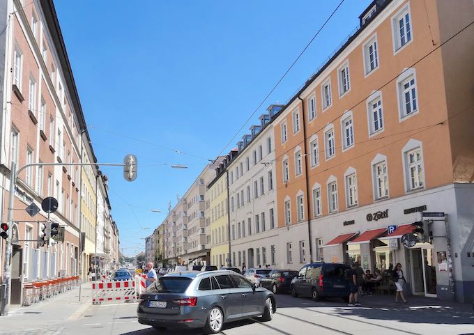 Fraunhoferstrasse is full of great stores and restaurants.