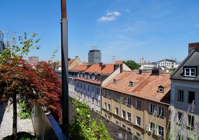 The other side of the terrace offers view of the Old Town.