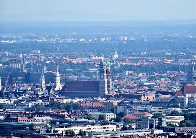 On clear days, even the Alps are visible.