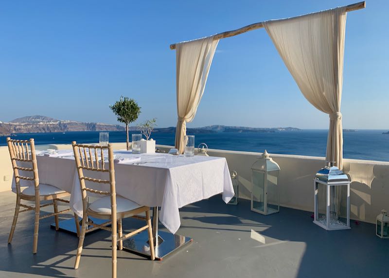 romantic dining at Panorama Balcony