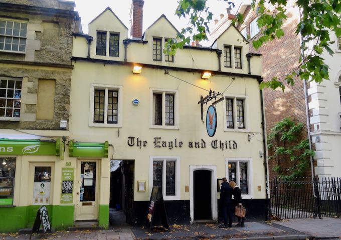 Eagle and Child was frequented by J.R.R. Tolkien.