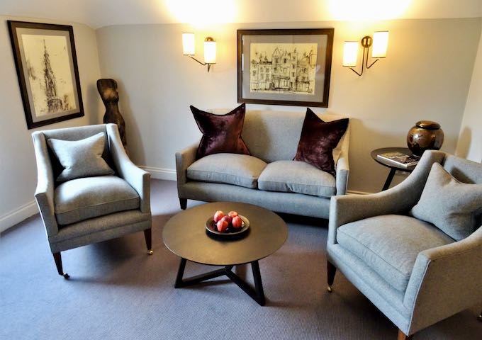 Suites have large living areas.