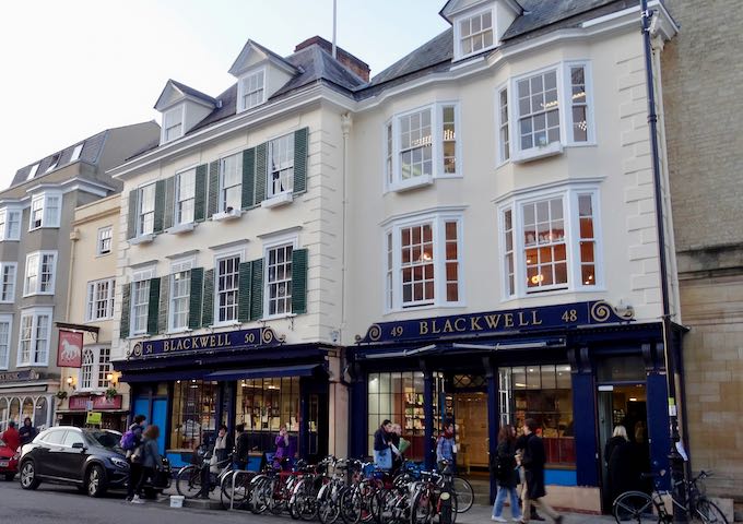 Blackwell bookstore is one of Oxford's oldest businesses.