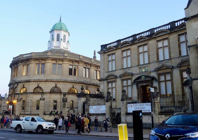 Museum of the History of Science and Sheldonian Theatre can be found on Broad Street.