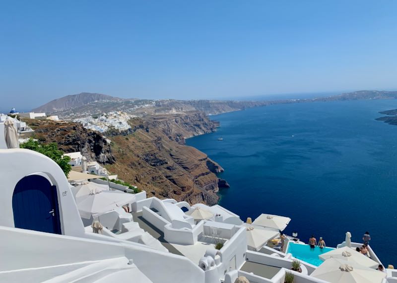 The best hotels in Santorini, Greece.