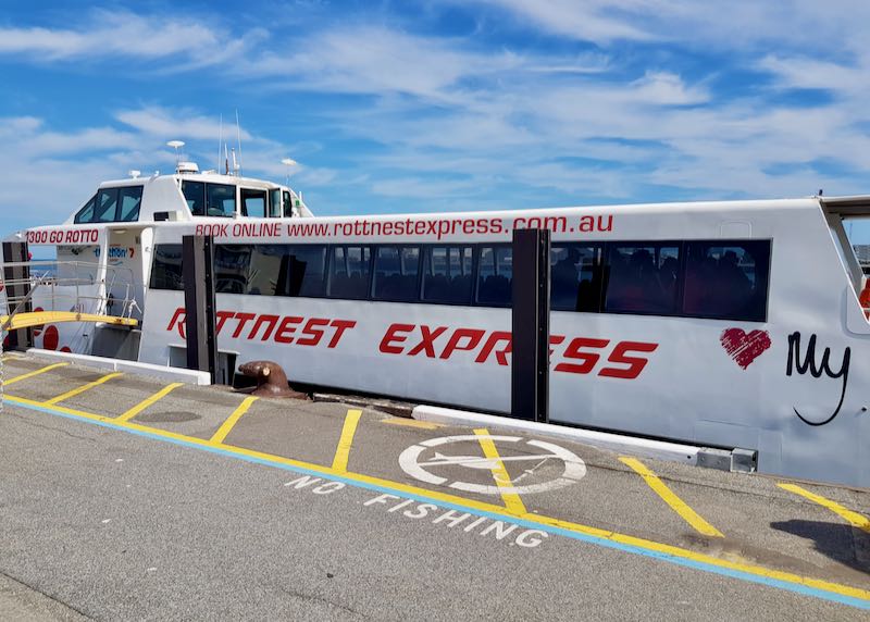 Rottnest Island day trips by ferry are very popular.